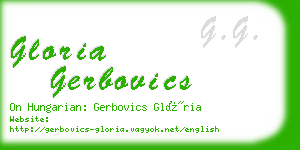 gloria gerbovics business card